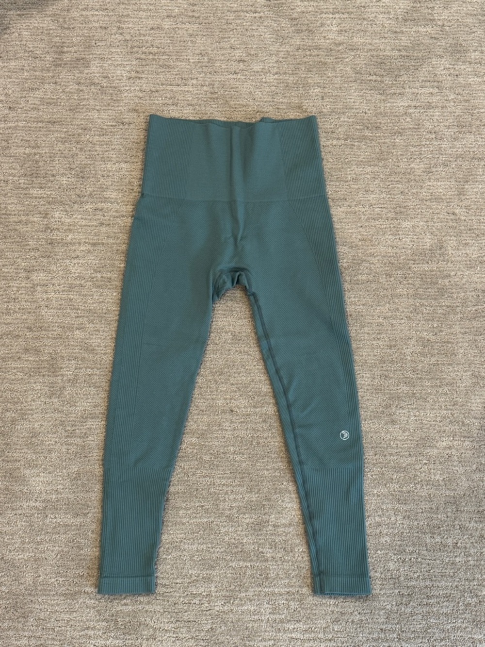 Savvi Compression Leggings | Size M | Green | High Waisted | Seamless